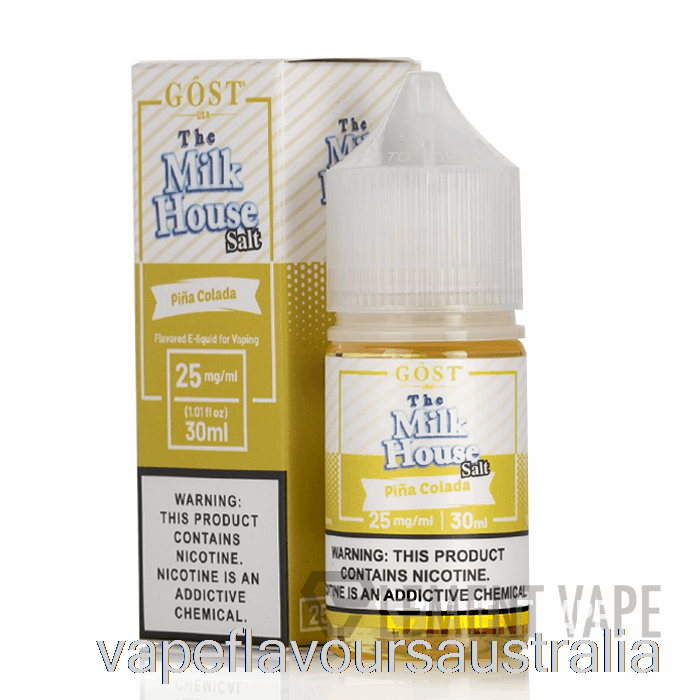 Vape Australia Pina Colada SALTS - The Milk House - GOST Vapor - 30mL 50mg